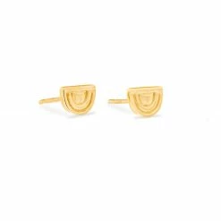 Campbell + Charlotte Wear The Edge Ferris Wheel Stud Earring - Gold