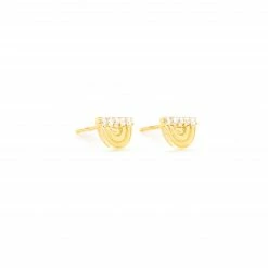 Campbell + Charlotte Wear The Edge Ferris Wheel Stud Earring - Diamond