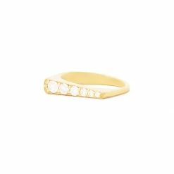 Campbell + Charlotte Wear The Edge Tapered Stacking Ring - Diamond