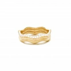 Campbell + Charlotte The Edge Wave Ring - Diamond Wear