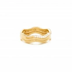 Campbell + Charlotte The Edge Wave Ring - Diamond Wear