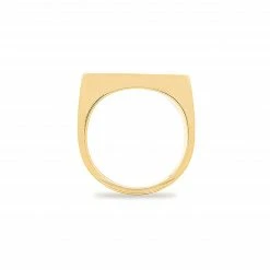 Campbell + Charlotte The Edge Straight Stacking Ring - Gold Wear