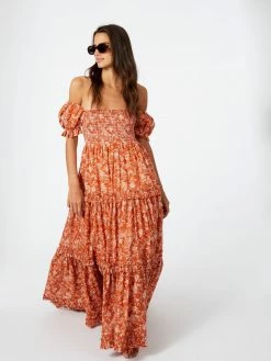 Caroline Constas Zuri Dress, Rust Toile Wear