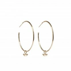 Campbell + Charlotte Evolve Hoop Charm Earrings - Diamond Wear
