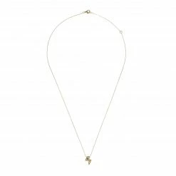 Campbell + Charlotte Mini Juju Lightning Bolt Charm Necklace Wear