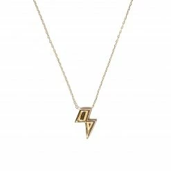 Campbell + Charlotte Mini Juju Lightning Bolt Charm Necklace Wear