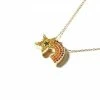 Campbell + Charlotte JuJu Shooting Star Charm Necklace - Orange Wear