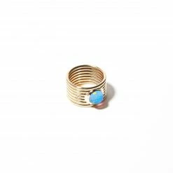 Campbell + Charlotte Wear Found Cigar Band Ring - Peruvian Opal 10 Campbell + Charlotte Wear Found Cigar Band Ring - Peruvian Opal