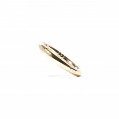 Campbell + Charlotte The Crew Stacking Ring - Etched