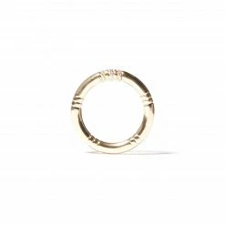 Campbell + Charlotte Wear The Crew Stacking Ring - Etched & Diamond