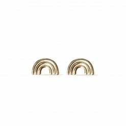 Campbell + Charlotte Mini Juju Rainbow Stud Earrings Wear
