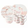 Juliska Country Estate Pink 16 Pc Set Dinnerware
