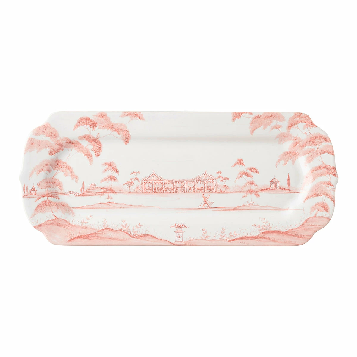 Juliska Country Estate Petal Pink Hostess Tray Serving Pieces 1 Juliska Country Estate Petal Pink Hostess Tray Serving Pieces