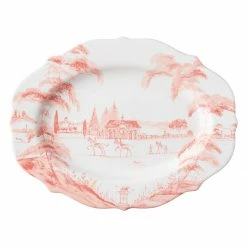 Juliska Serving Pieces Country Estate Petal Pink 15" Serving Platter
