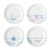 Juliska Country Estate Seaside Party Plates, Assorted Set/4 Live