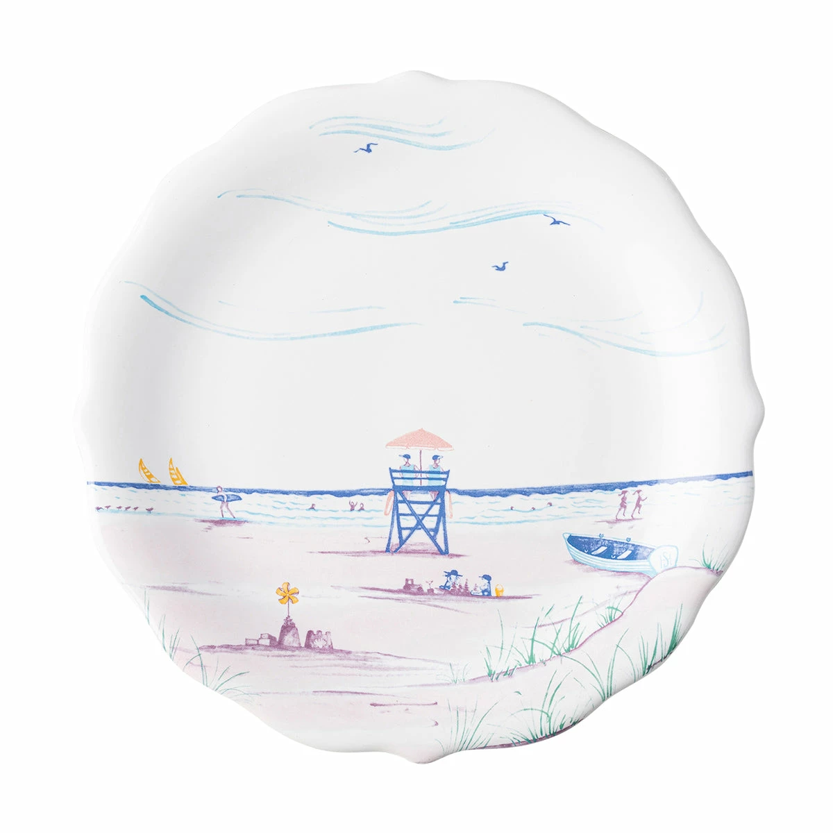 Juliska Country Estate Seaside Party Plates, Assorted Set/4 Live 2 Juliska Country Estate Seaside Party Plates, Assorted Set/4 Live