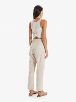 MOTHER The Ditcher Crop, Chalk Tapioca Wear