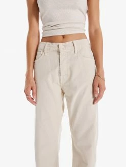 MOTHER The Ditcher Crop, Chalk Tapioca Wear
