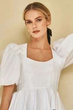 Hunter Bell Wear Camille Top, Bright White