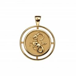 Jane Win Wear CAPRICORN JW Zodiac Pendant Coin (Dec 22 - Jan 19)
