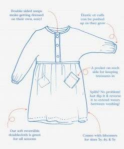 Oso & Me Cecil Dress, Green Herringbone For Kids