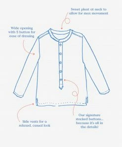 Oso & Me Lupo Shirt, Chambray Stripe For Kids 11 Oso & Me Lupo Shirt, Chambray Stripe For Kids