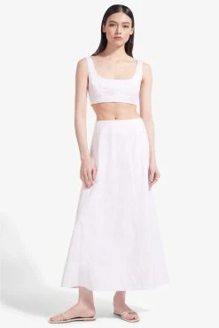 Staud Wells Skirt, White