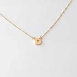 THATCH Initial Necklace Wear