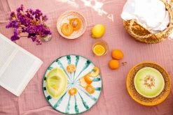 Pomelo Casa Live Casa Verde Dinner Plate With Candy Cane Stripes 14 Pomelo Casa Live Casa Verde Dinner Plate With Candy Cane Stripes