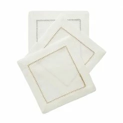 Mode Living Live Dolce Metallic Cocktail Napkins S/4 Silver
