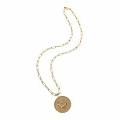 Jane Win TAURUS JW Zodiac Pendant Coin (Apr 20 - May 20) Wear