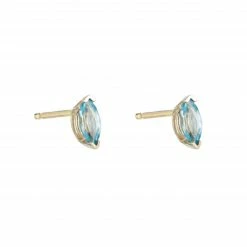 Ariel Gordon Jewelry Swiss Blue Topaz Marquise Wink Studs