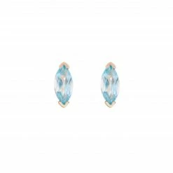 Ariel Gordon Jewelry Swiss Blue Topaz Marquise Wink Studs