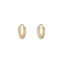 Ariel Gordon Jewelry Twisted Petite Hoops
