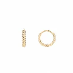 Ariel Gordon Jewelry Twisted Petite Hoops