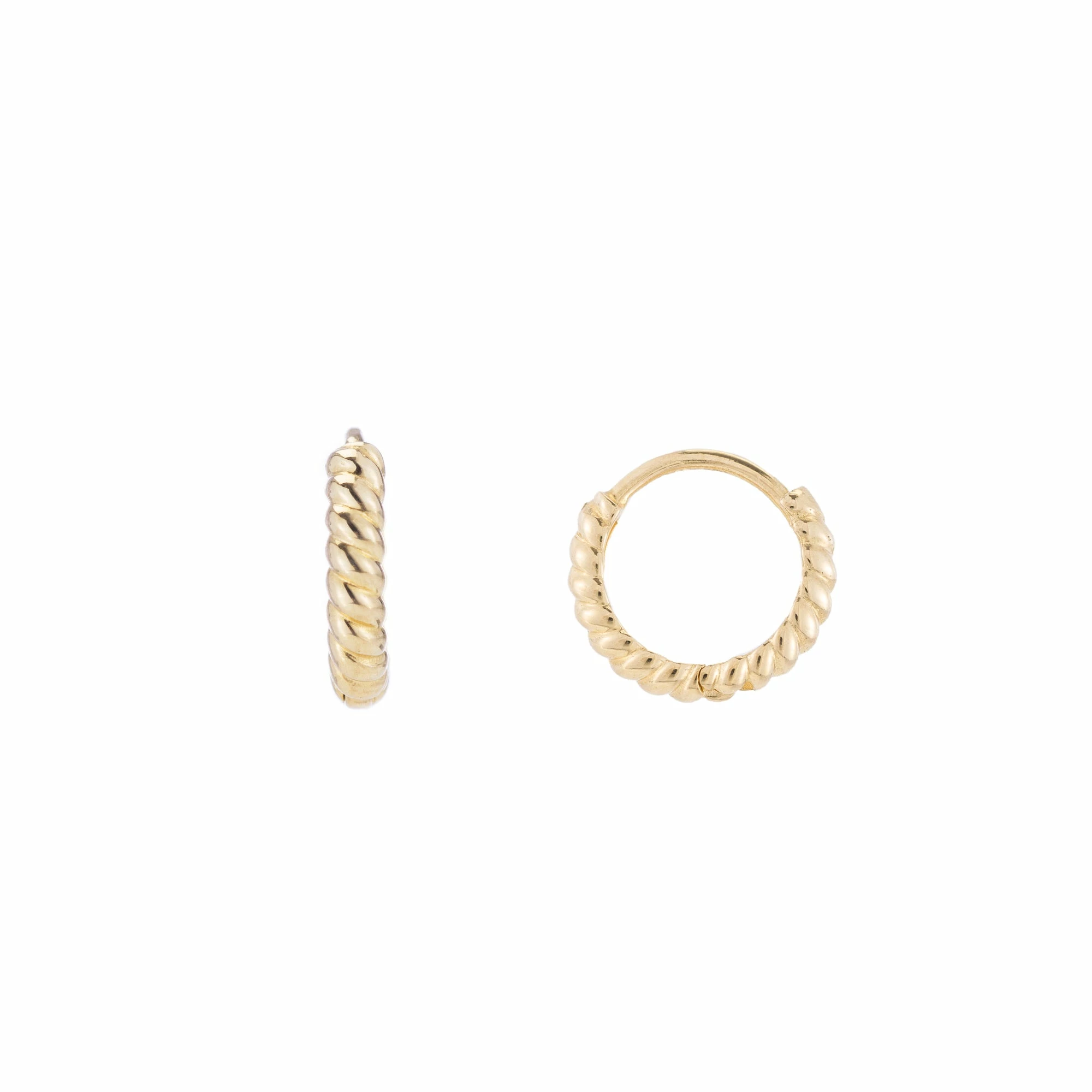 Ariel Gordon Jewelry Twisted Petite Hoops 2 Ariel Gordon Jewelry Twisted Petite Hoops