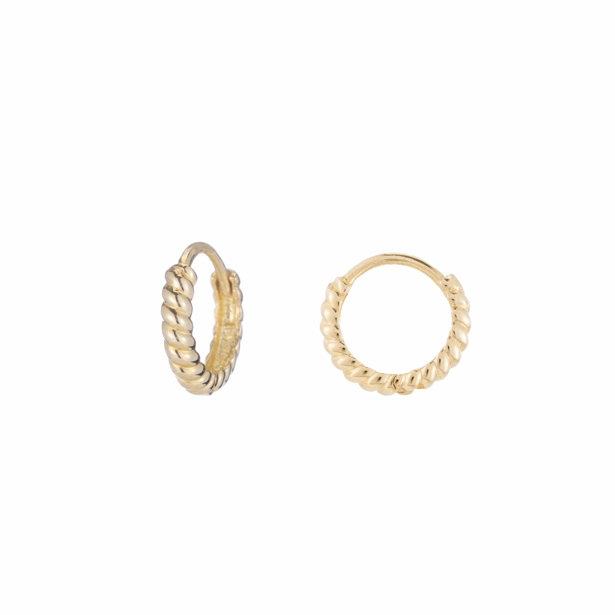 Ariel Gordon Jewelry Twisted Petite Hoops 3 Ariel Gordon Jewelry Twisted Petite Hoops