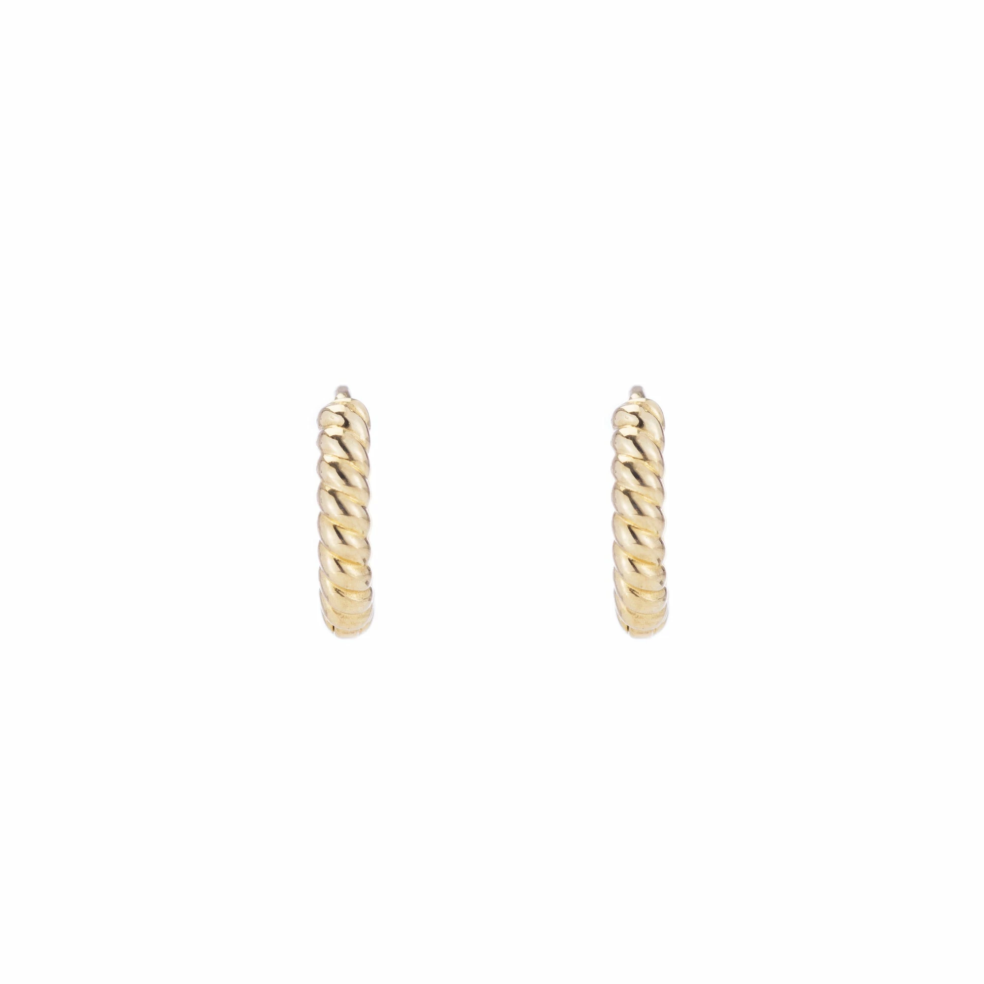 Ariel Gordon Jewelry Twisted Petite Hoops 4 Ariel Gordon Jewelry Twisted Petite Hoops