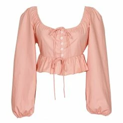 En Saison Wear Clasped Blouse, Coral