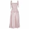 En Saison Wear Ida Smocked Midi Dress, Pink