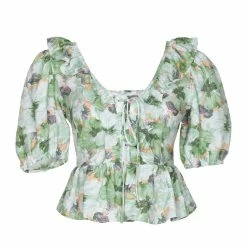 En Saison Lario Blouse, Green