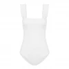 EPHEMERA Ruffle One Piece, Optical White Wear