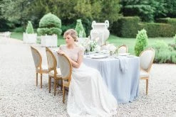 Madame De La Maison Live Thyme Linen Tablecloth 170 X 250