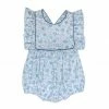 Baybala Elizabeth Playsuit In Floral Blues For Kids