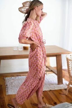 Emerson Fry Lucy Dress, Pink Marigolds 9 Emerson Fry Lucy Dress, Pink Marigolds