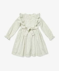 Oso & Me Emily Dress, Green Tattersall