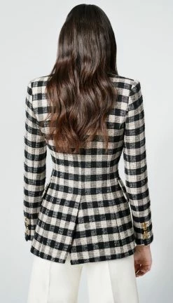 SMYTHE Lounge Blazer, Black/Stone Check 5 SMYTHE Lounge Blazer, Black/Stone Check