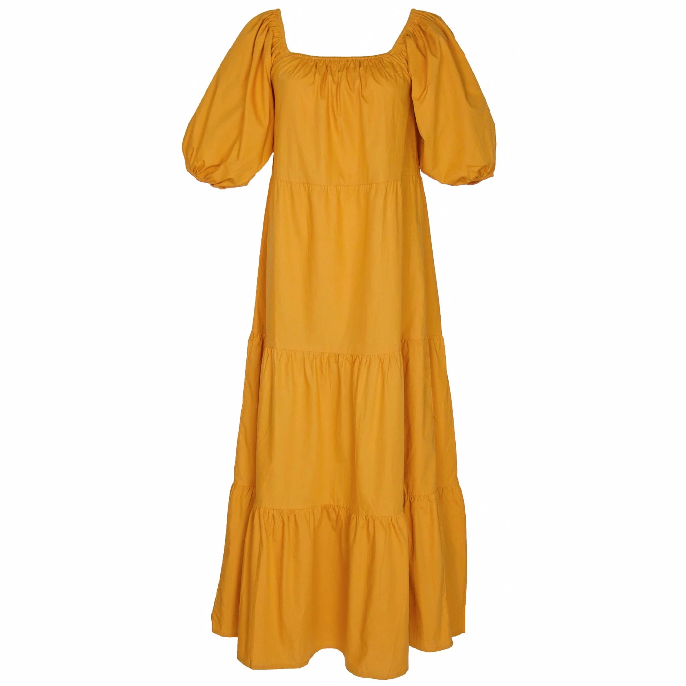 Faithfull The Brand Wear Ronan Midi Dress, Plain Orange 1 Faithfull The Brand Wear Ronan Midi Dress, Plain Orange