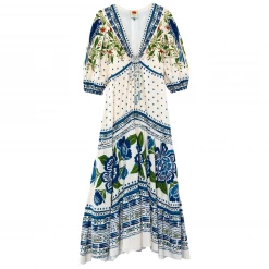 Farm Rio Maxi Dress, Off-White Macaw Flight Wear