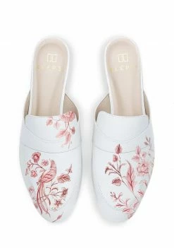 ALEPEL Eden Garden White Mule Wear
